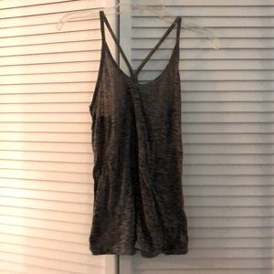 Grey shear workout tank top